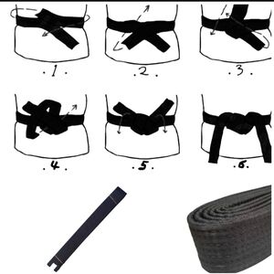 🍎 Nwt Taekwondo Black Ranking Belt Cotton Martial Arts Judo Karate TKD Aikido